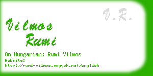 vilmos rumi business card